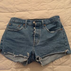Denim Blue Levi’s Women Shorts